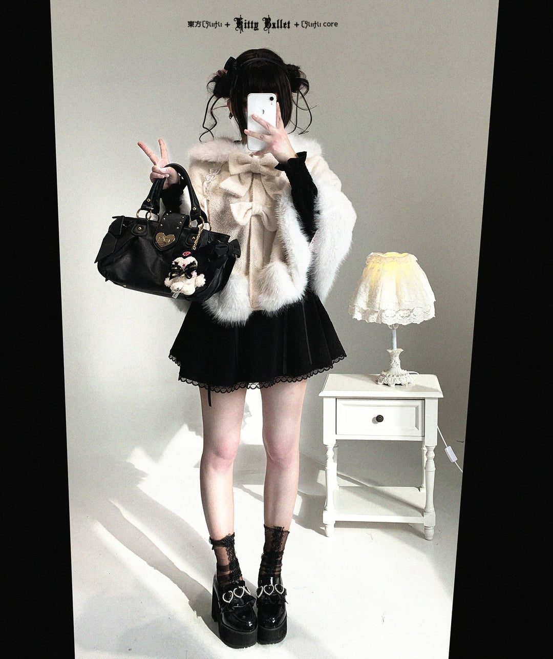 Sweet Bunny Ear Winter Cape, Polar Fleece Lining 44474:809745