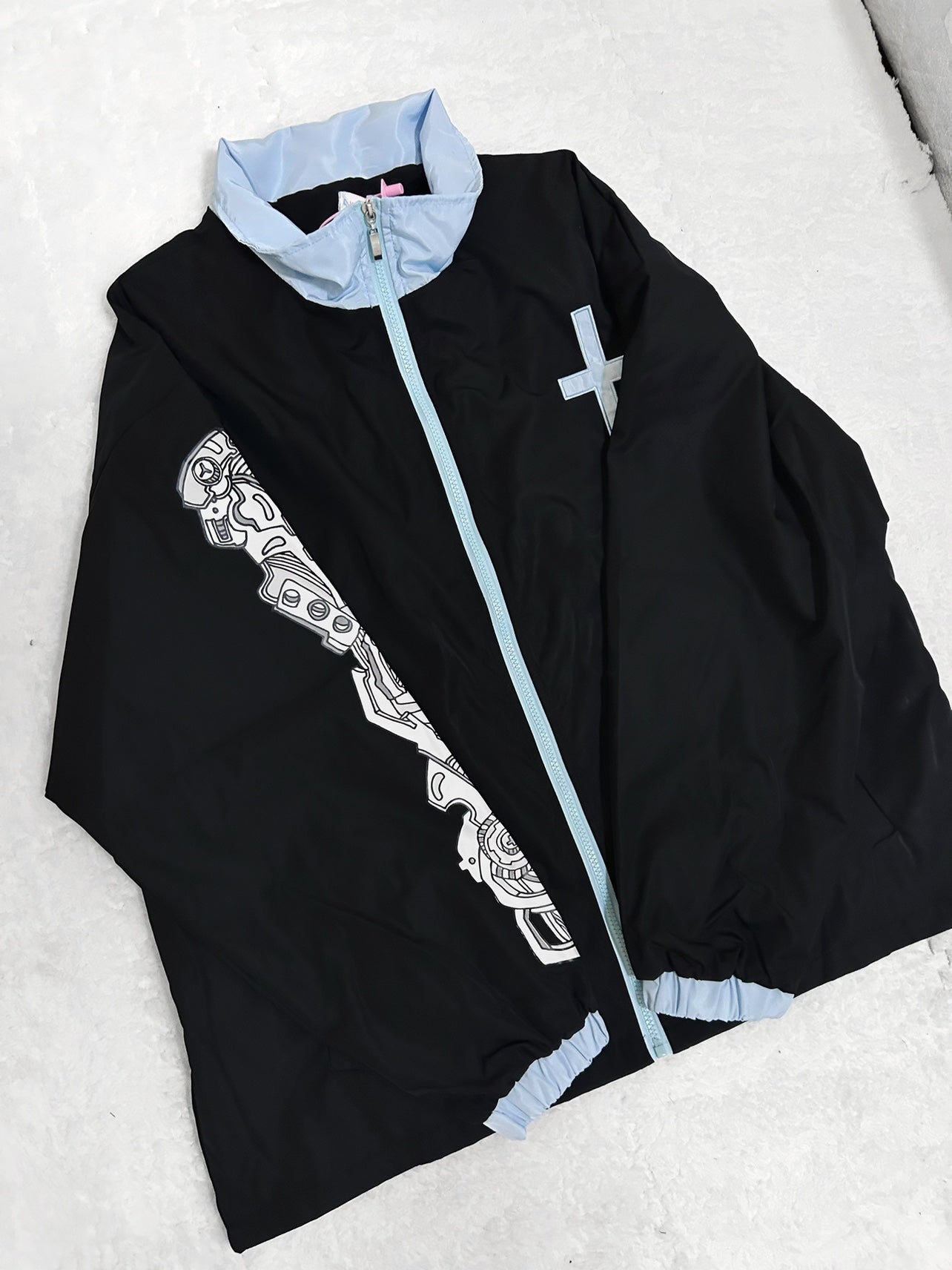 Plus Size Jirai Kei Coat Subculture Black White Jacket (L M S) 33988:484996