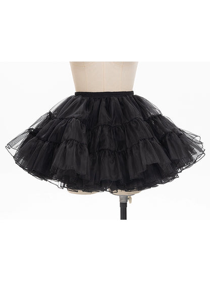 Lolita Petticoat Short Black Muti-layer Pettipants 37830:574420