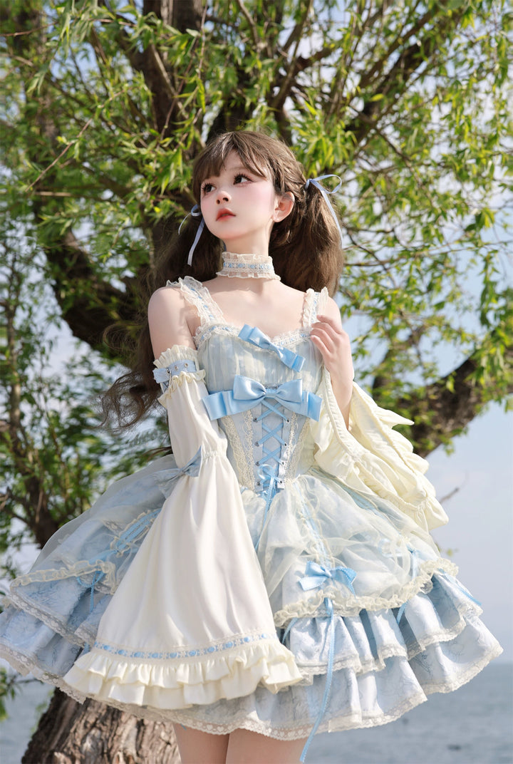 Ballet Lolita Dress Subculture Gyaru Lolita Dress 35312:493100