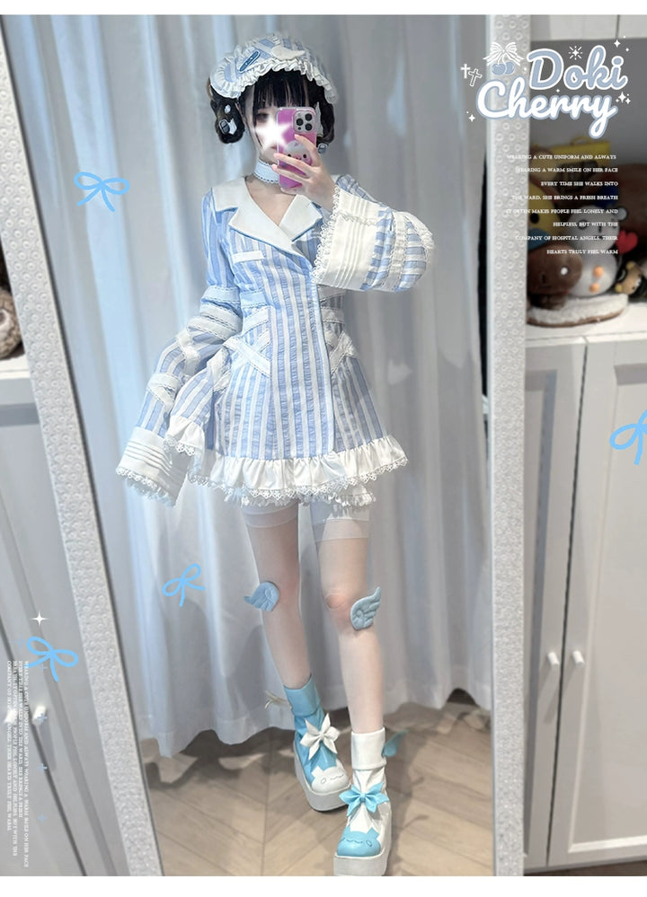 Tenshi Kaiwai Dress + Pocketed Cotton Shorts 43589:780571