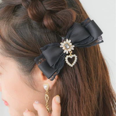 Jirai Kei Hair Clips Sweet Lace Barrettes Hair Accessory 38106:582996