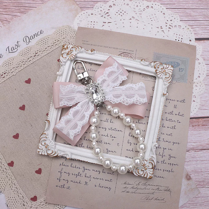 Ryousangata Wallet, Pearl Chain Bow Pendant 45070:839062
