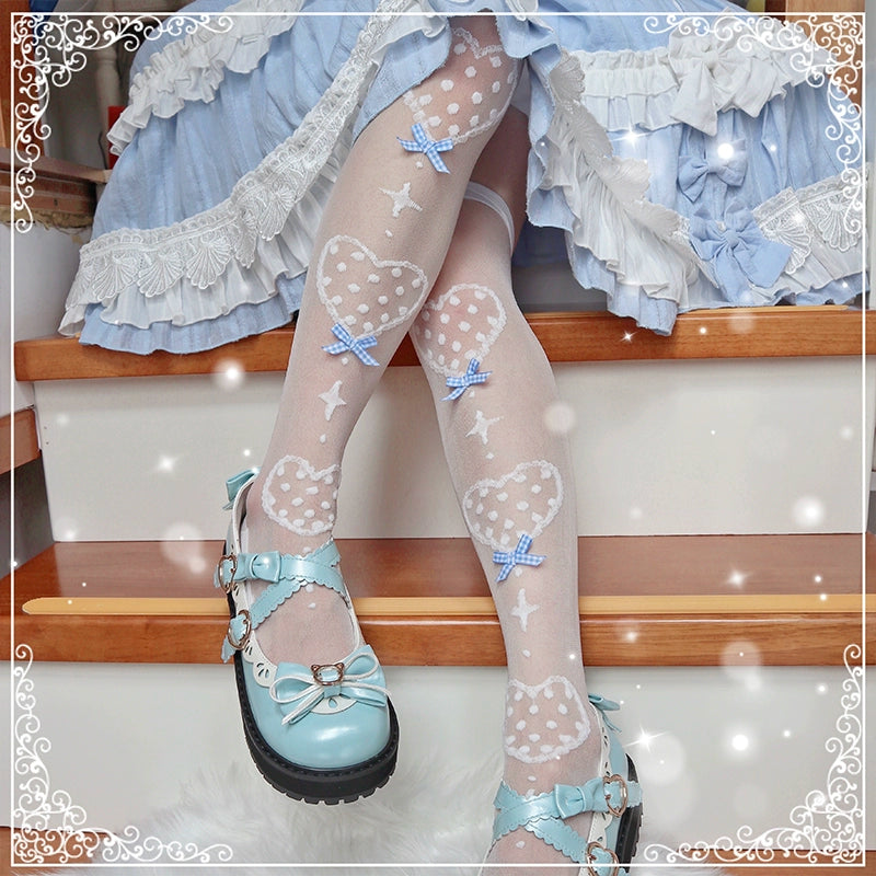 Lolita Socks Over-the-Knee Socks Sweet Heart Mid-Calf Socks 36822:611650