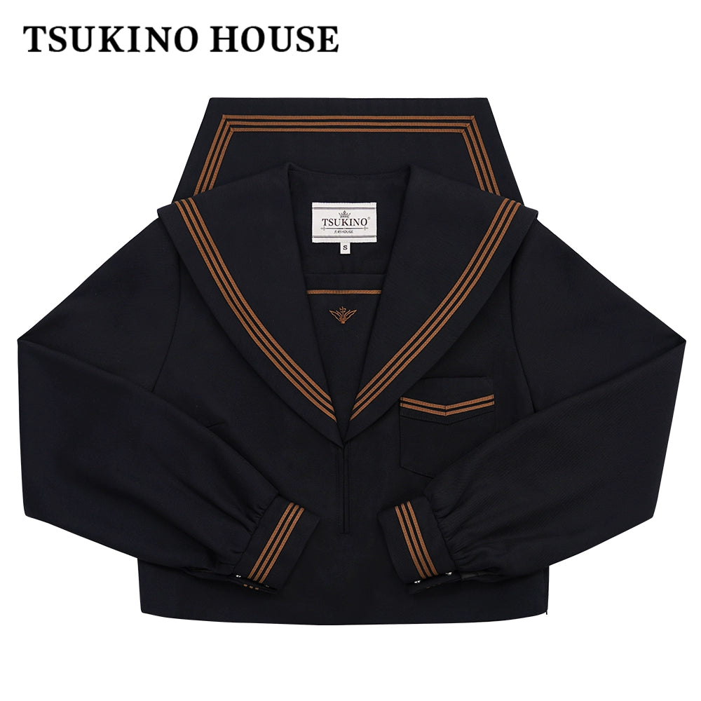Autumn JK Uniform Sailor Top, Embroidered (2XL L M S XL) 43789:786007