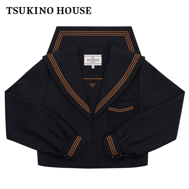 Autumn JK Uniform Sailor Top, Embroidered (2XL L M S XL) 43789:786007