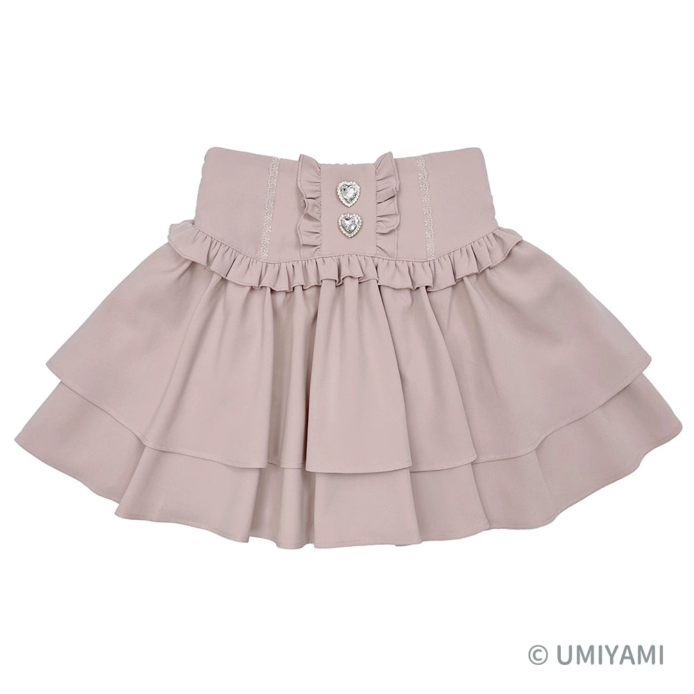 Jirai Kei Skirt Tiered Skirt Multi-color Dress (L M S / Pink) 39120:613974