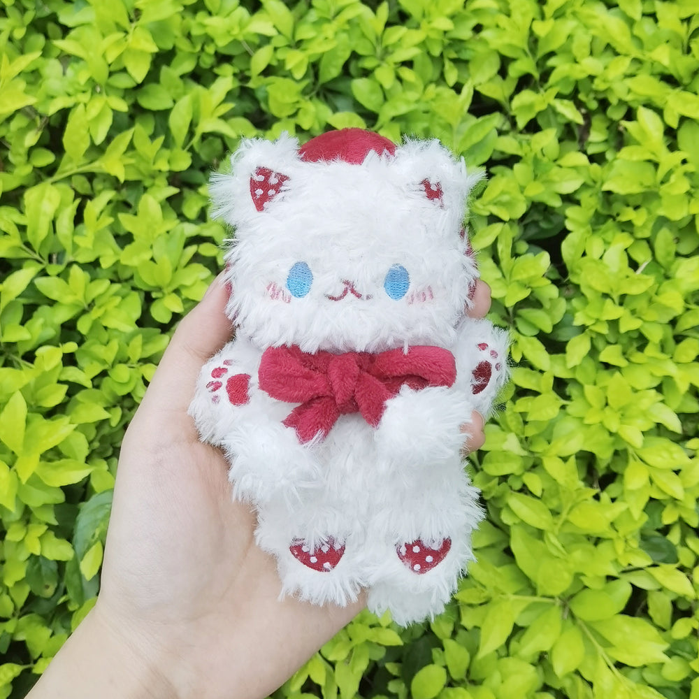 Kawaii Fashion Strawberry Kitten Keychain Plush Doll 21898:331802