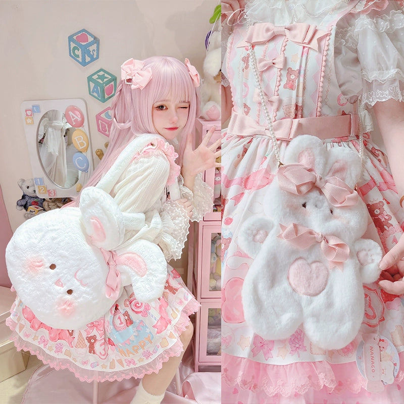 Lolita Plush Bag White Bunny Bag 32408:386024 32408:386024