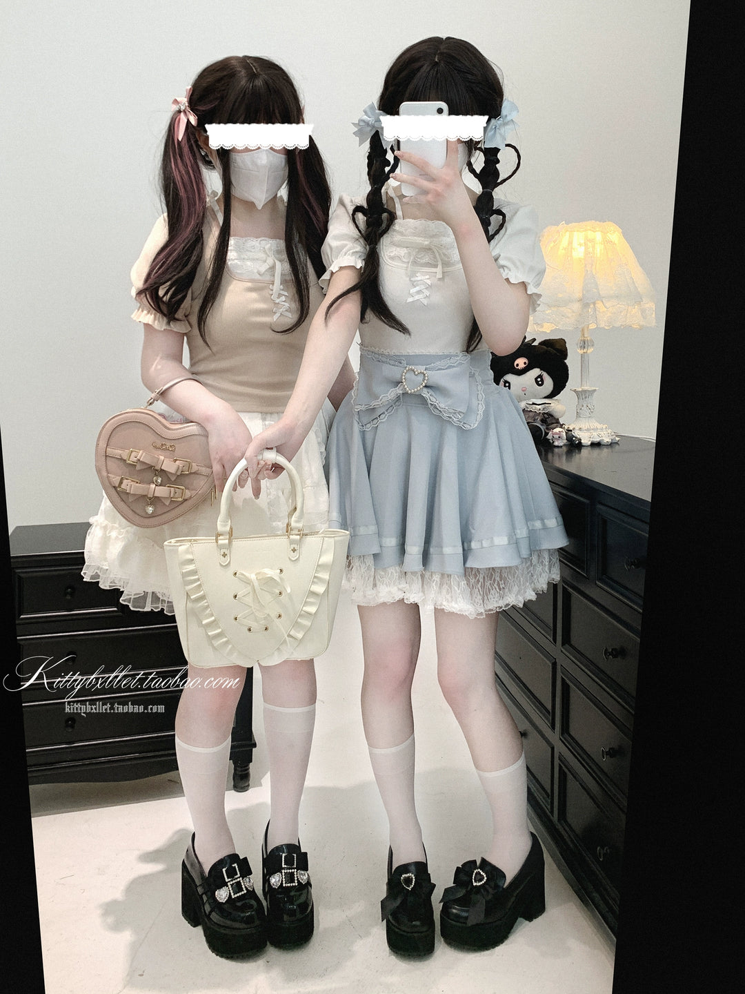 Ryousangata Slim-Fit Top, Puff Short Sleeves 43615:781078
