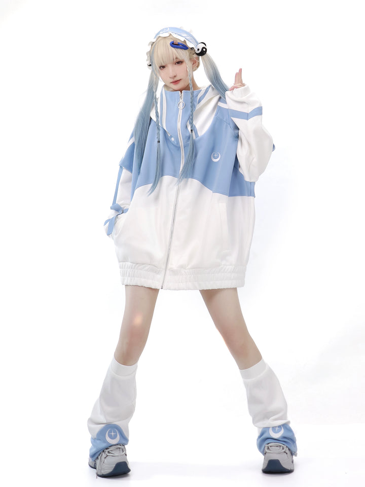 Jirai Kei Coat Tenshi Kaiwai Jacket Loose-fitting Sports Set 29162:357172