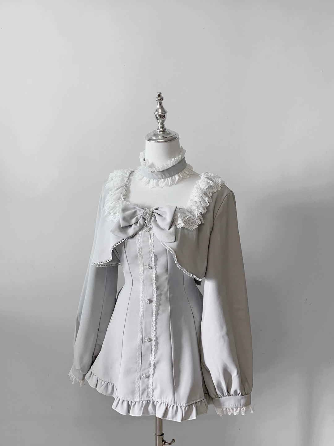 Jirai Kei Long Sleeves Dress, Pocketed Shorts (L M S XL) 44197:808147