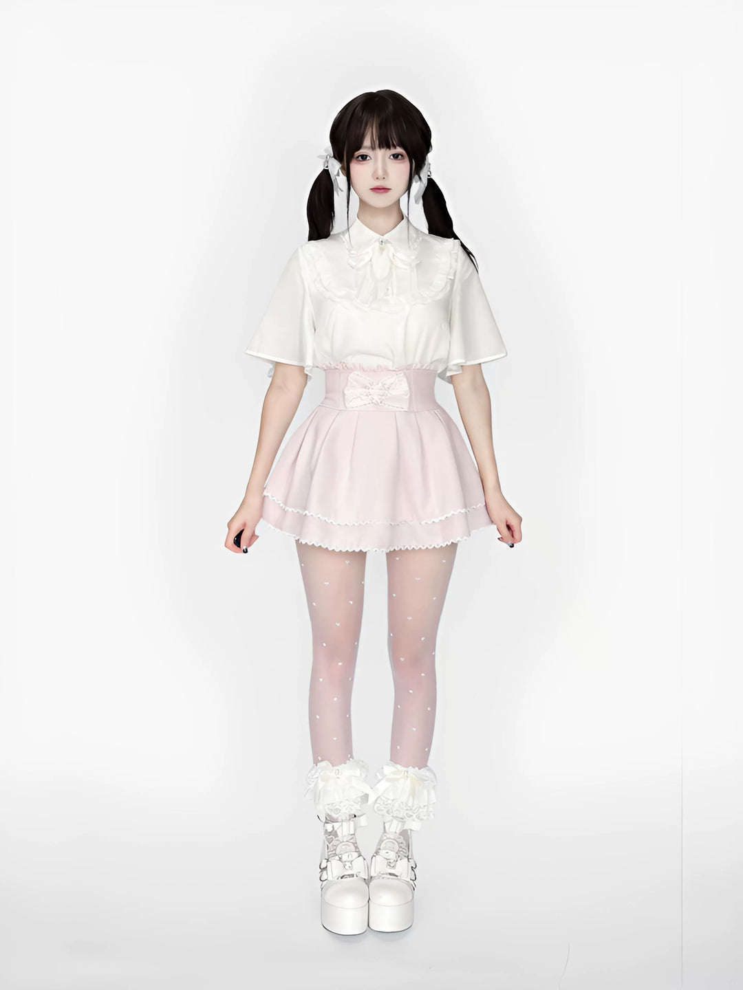 Ryousangata Skirt Outfit, Tencel Blouse 44750:821901