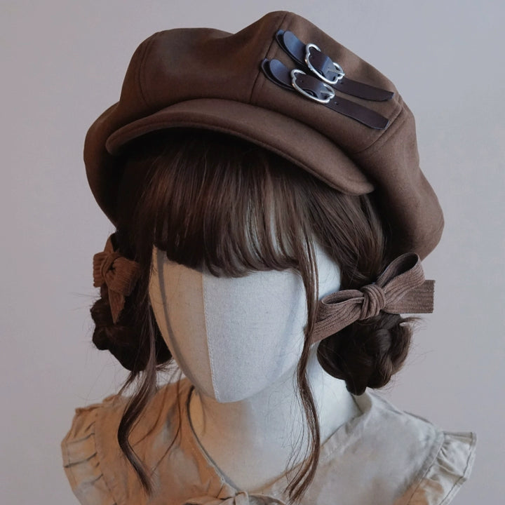 Handmade Beret Autumn-Winter Cloud Beret Duckbill Cap Multicolor 28948:332644 28948:332644