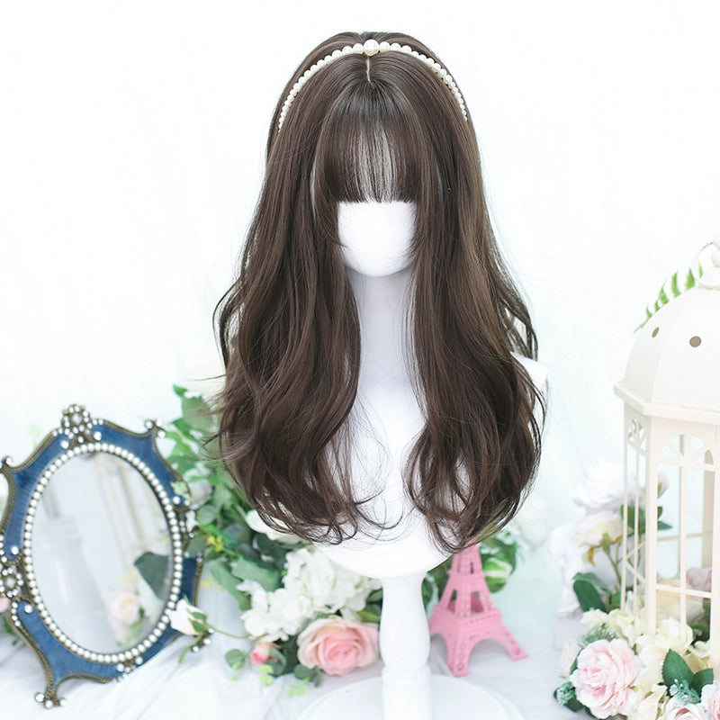 Lolita Wig Long Curly Hair And Straight Bang Multicolors 35930:507130 35930:507130