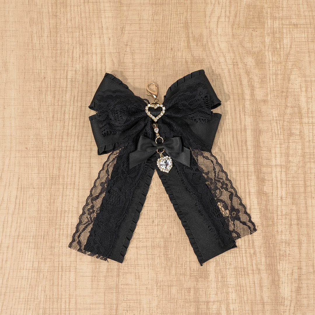 Jirai Kei Brooch Lace Bow Bag Keychain 35298:490086