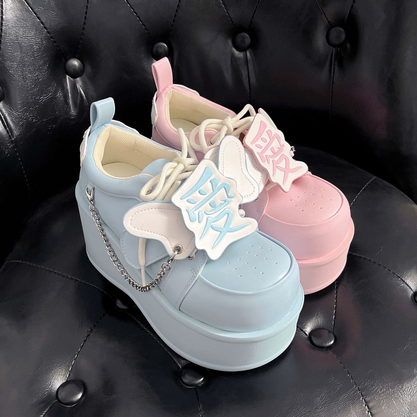 Tenshi Kaiwai Platform Shoes Subculture Thick-soled Shoes 35748:503452 35748:503452