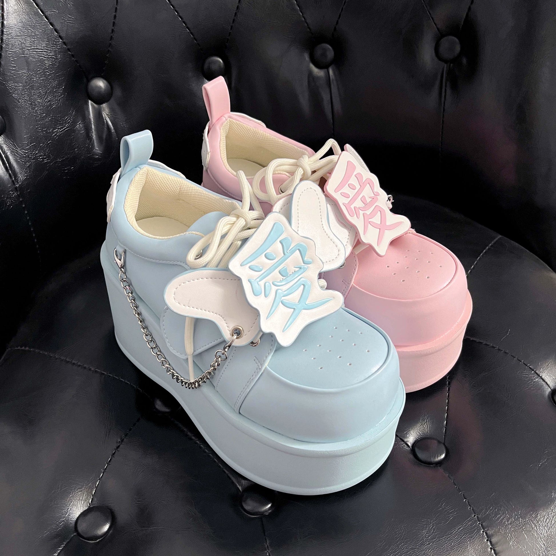 Tenshi Kaiwai Platform Shoes Subculture Thick-soled Shoes 35748:503452 35748:503452