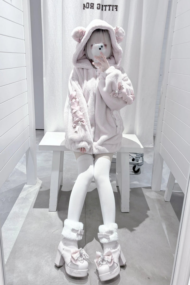 Ryousangata Style Winter Coat, Bear Ear Hood 44414:807520