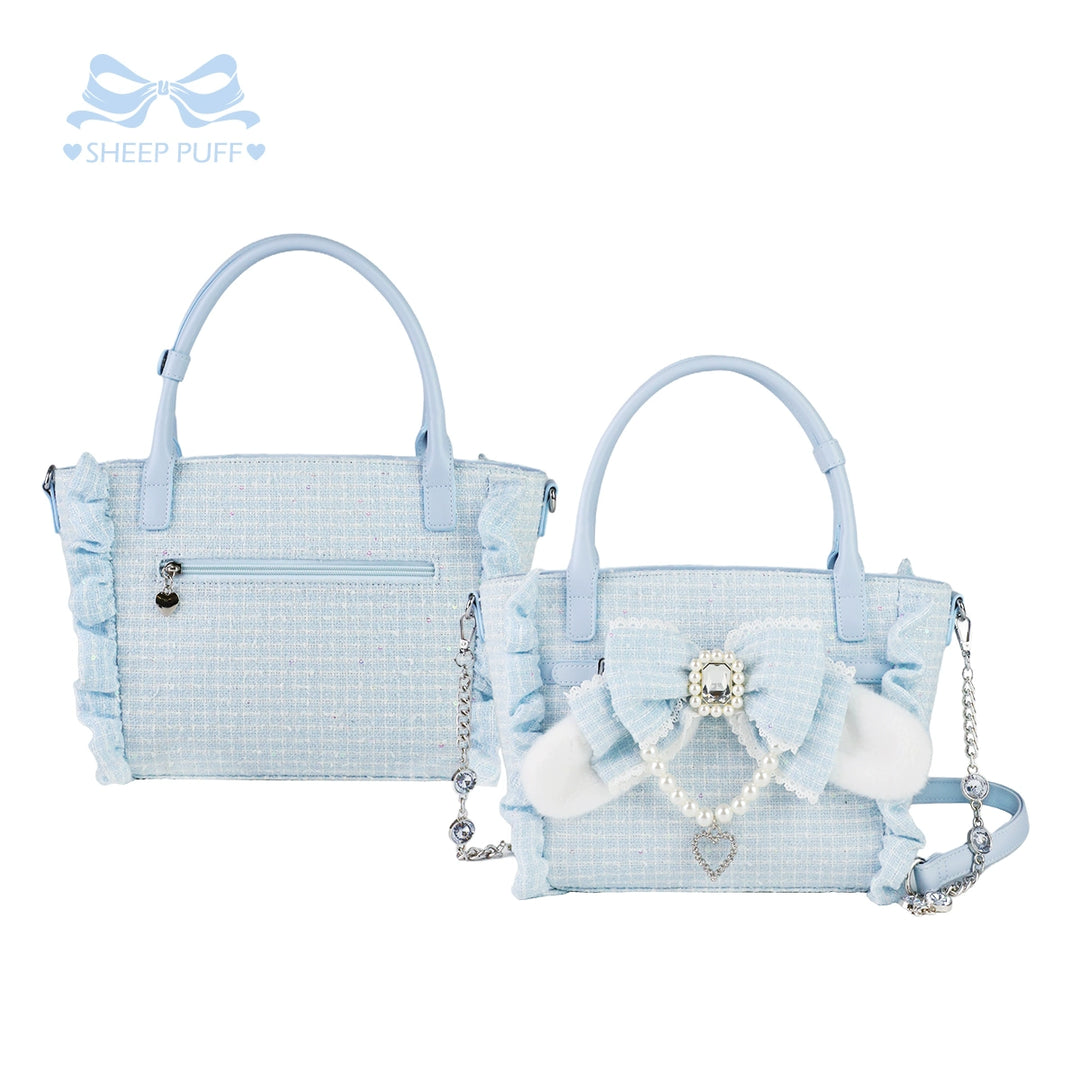 Ryousangata Style Handbag, Bow and Plush Ears 43680:782708