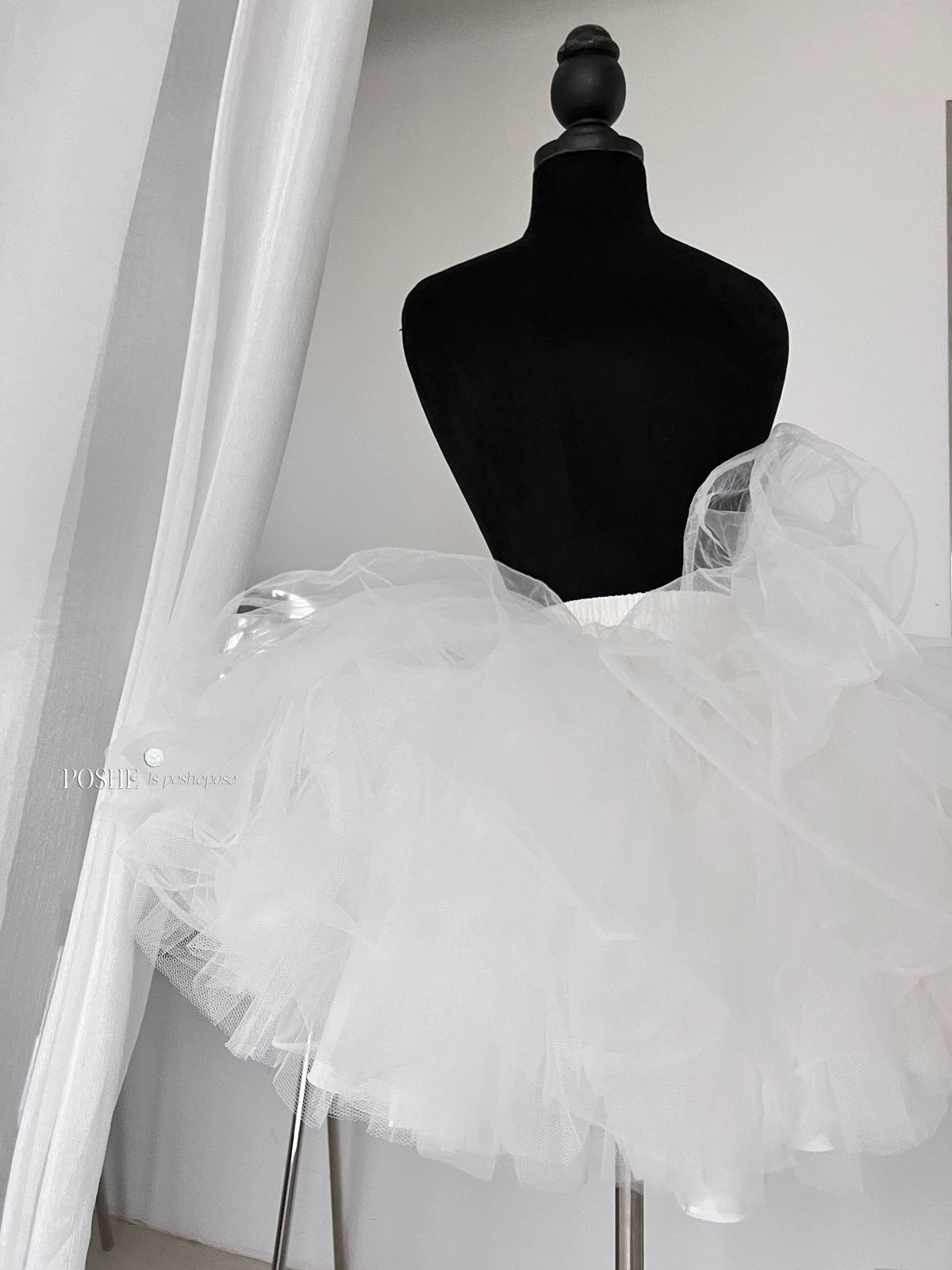 Lolita Dress Petticoat Puffy Black And White Pettipants 36386:542604