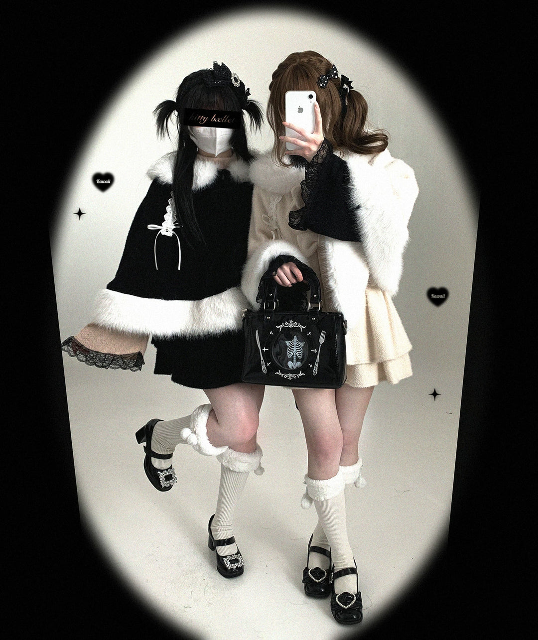 Sweet Bunny Ear Winter Cape, Polar Fleece Lining 44474:809746