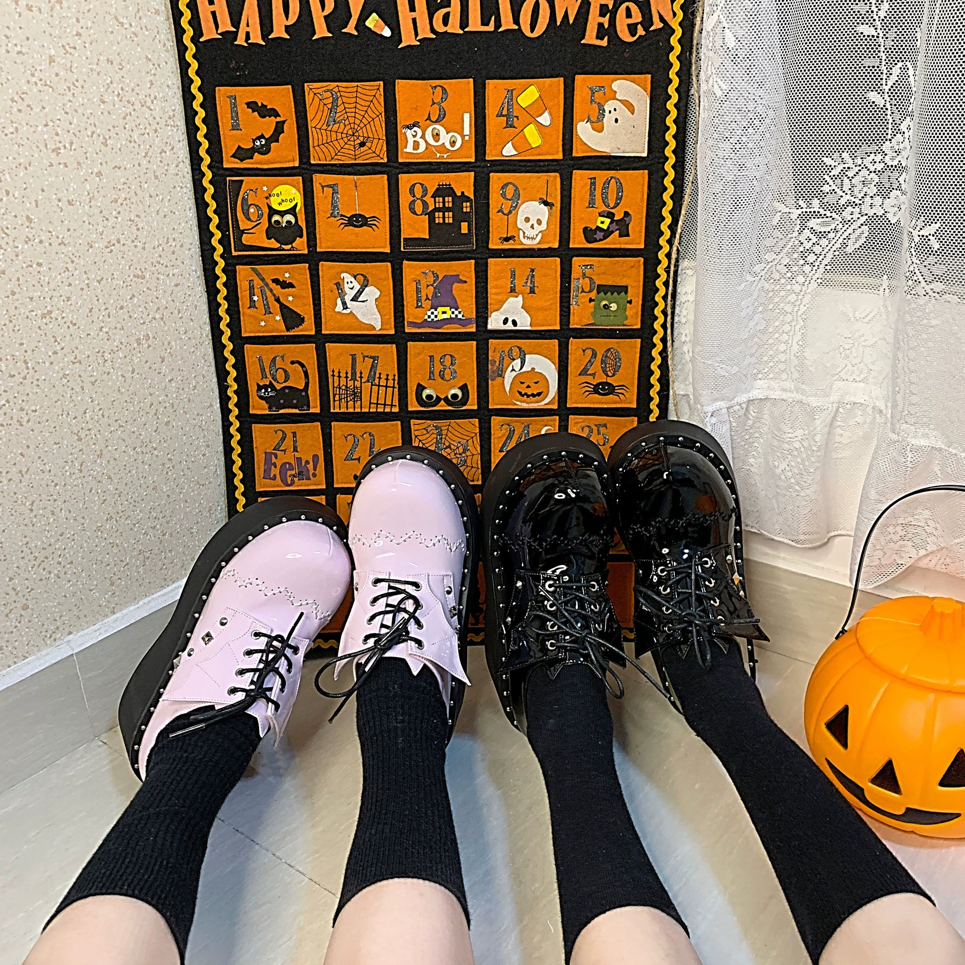 Jirai Kei Platform Shoes Thick Sole PU Lolita Shoes 35518:493802