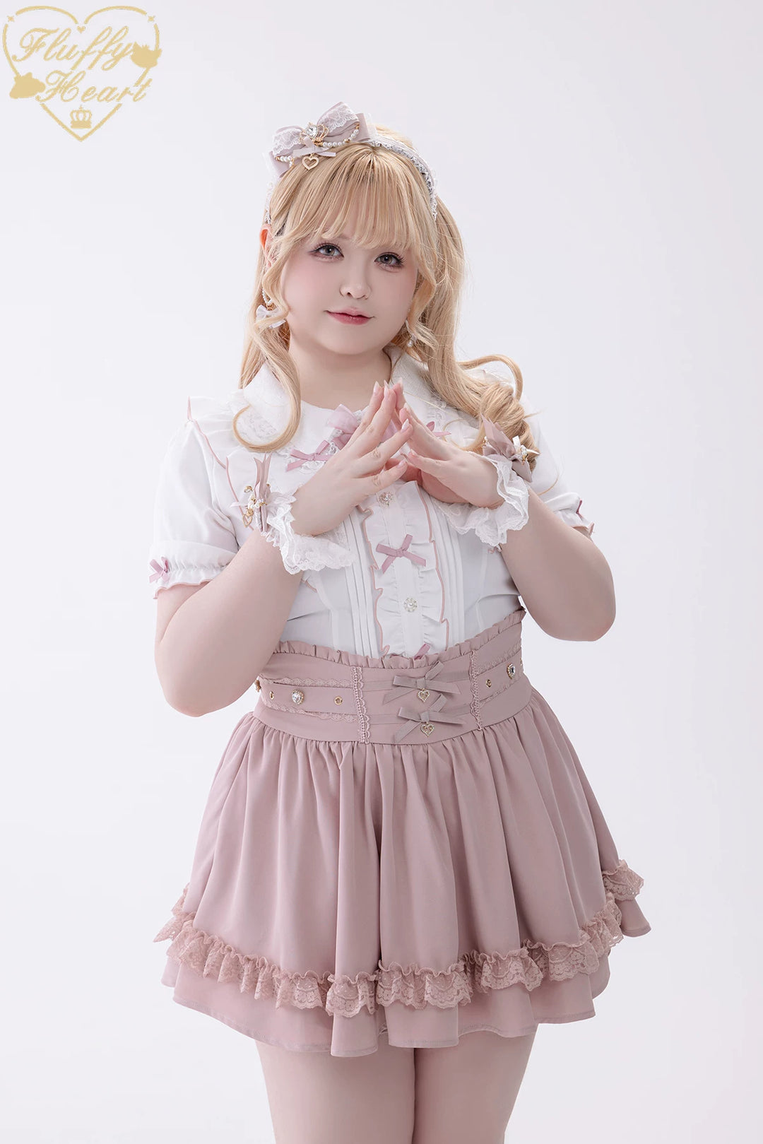 Jirai Kei High Waist Skirt, Built-in Safety Shorts 45720:860293
