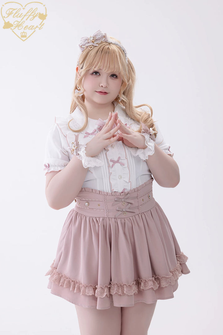 Jirai Kei High Waist Skirt, Built-in Safety Shorts 45720:860293