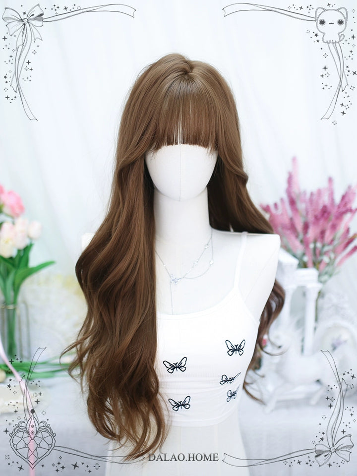 Lolita Wig Brown Big Wave Long Curly Wig 35602:496354 35602:496354