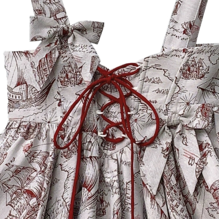 Classic Lolita Dress Jacquard Bud Salopette + Blouse + Bloomers (L M S XL) 42920:757807