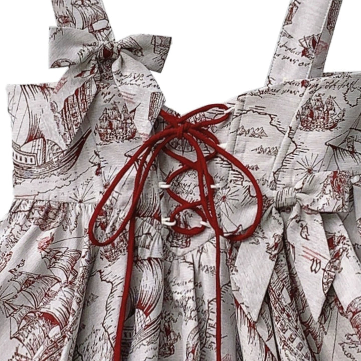 Classic Lolita Dress Jacquard Bud Salopette + Blouse + Bloomers (L M S XL) 42920:757807