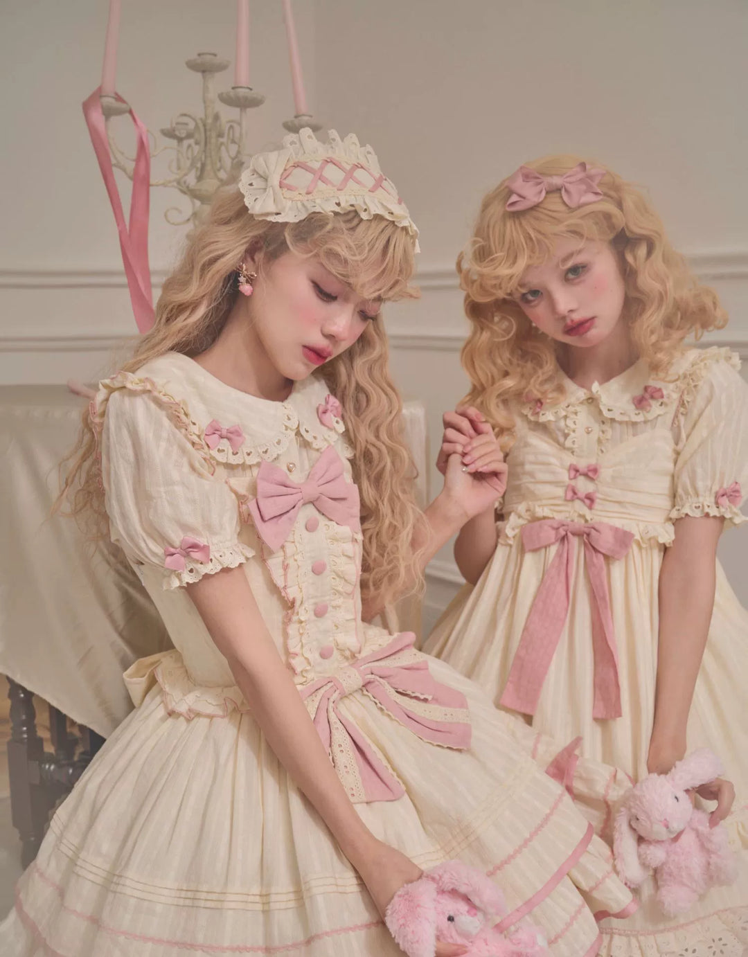 Sweet Lolita Dress Doll Lolita Dress Peter Pan Collar Cotton Dress 37290:555944 37290:555944