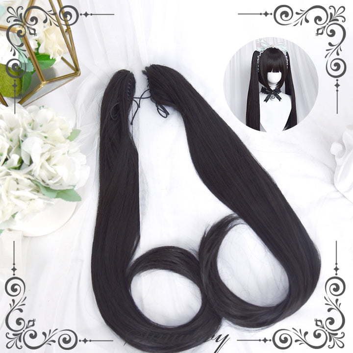 Kawaii Detachable Ponytail Wavy Wigs 3 Colors 21878:315284 21878:315284