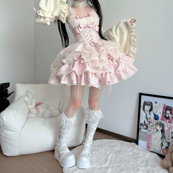 Ballet Lolita Dress Subculture Sweet Spicy Lolita Dress 35312:493038 35312:493038