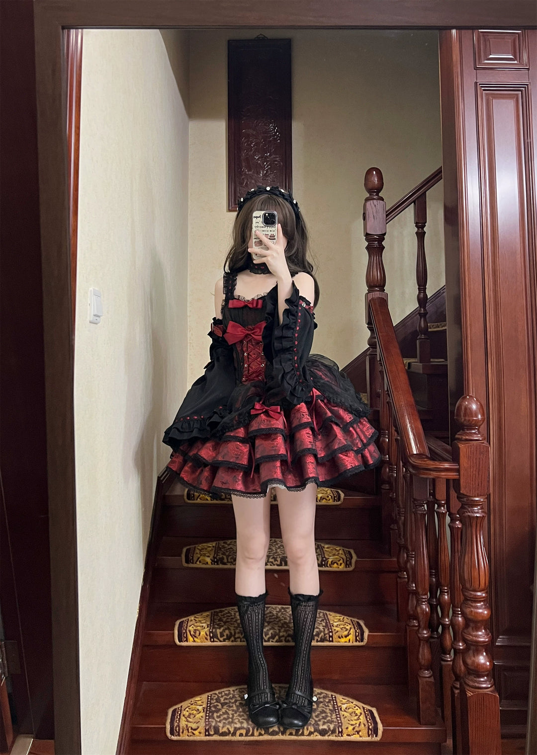 Ballet Lolita Dress Subculture Sweet Spicy Lolita Dress 35312:493066 35312:493066