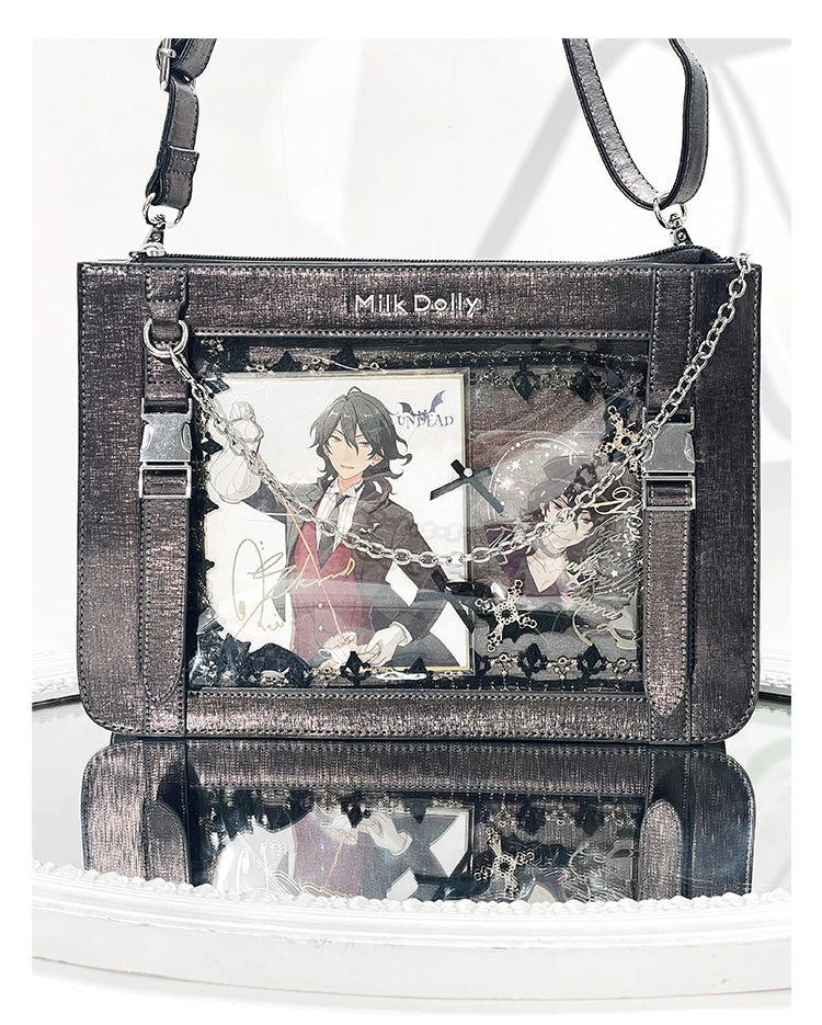 Square Crossbody Itabag, Detachable Chain 43234:779479