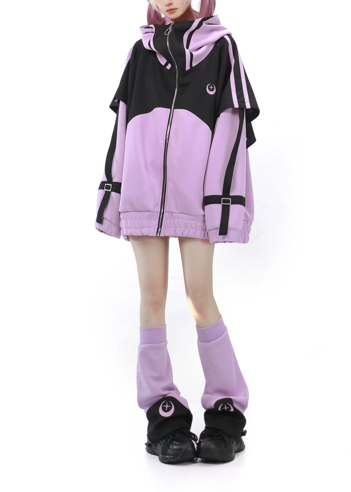 Jirai Kei Coat Tenshi Kaiwai Jacket Loose-fitting Sports Set 29162:548158