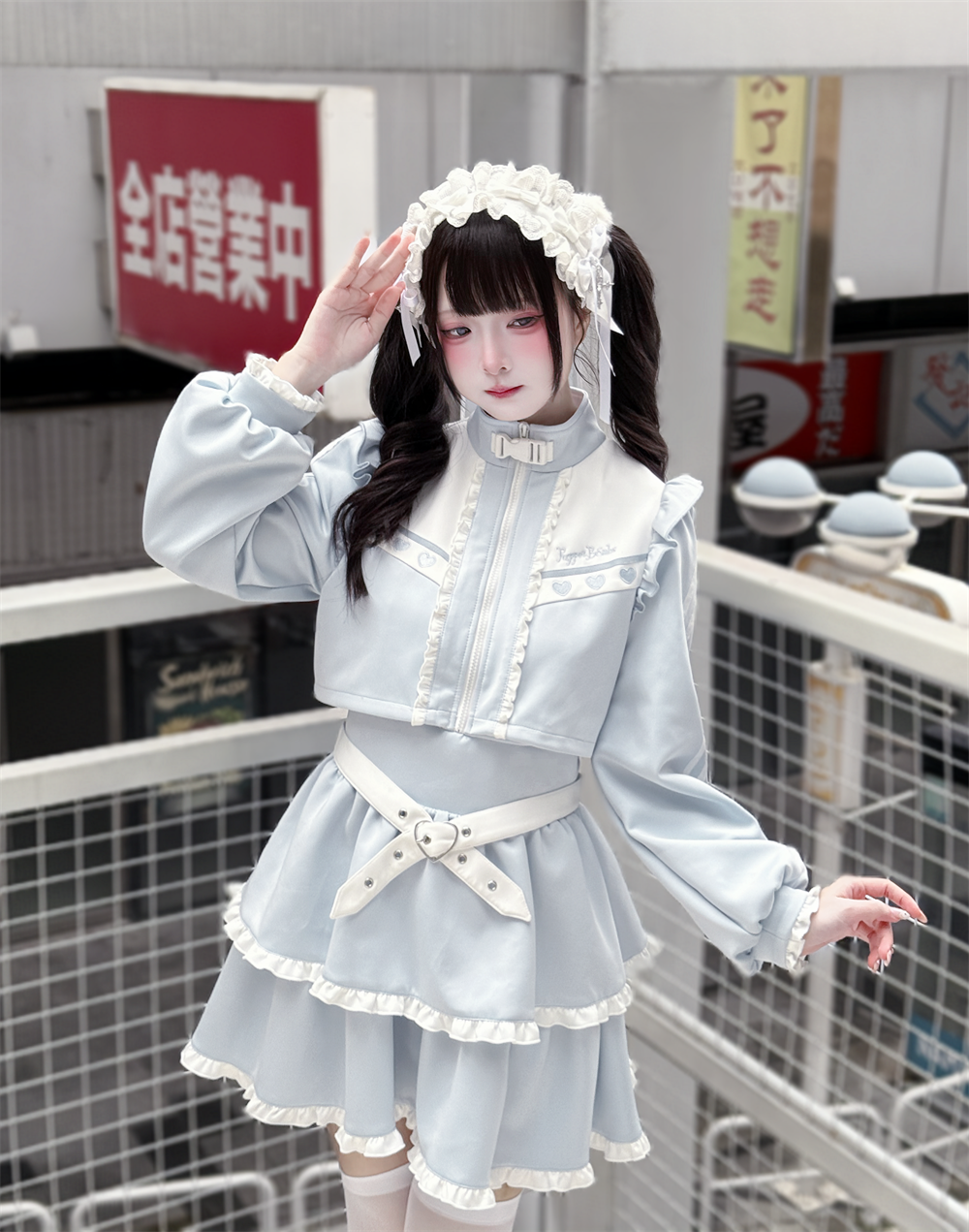 Sport Style Tenshi Kaiwai One-Piece Dress 44072:795753