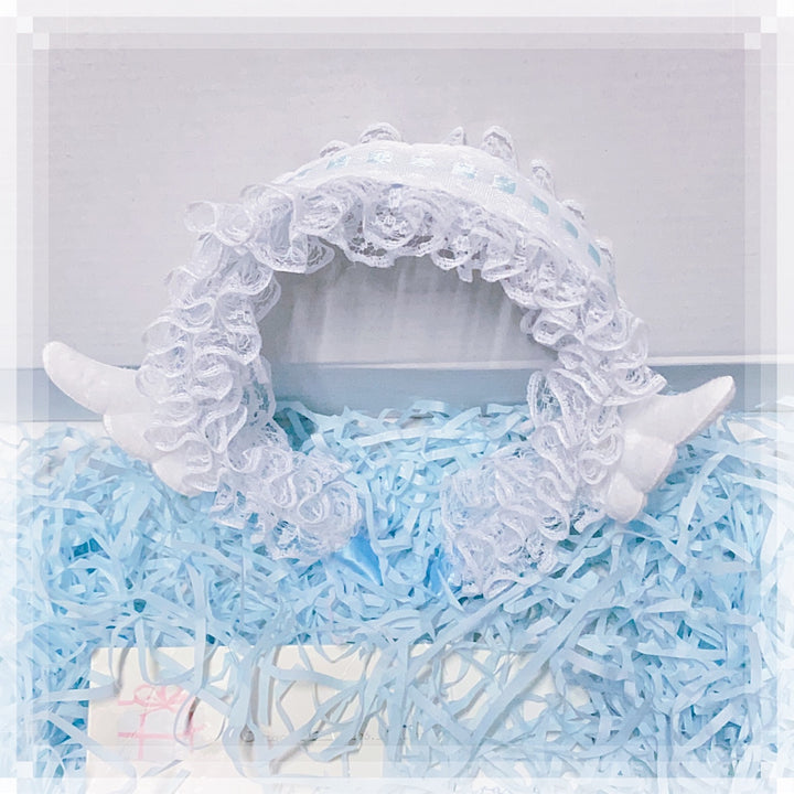 Jirai Kei Angelic Medical Wings Blue Handmade Accessories 29328:352672 29328:352672