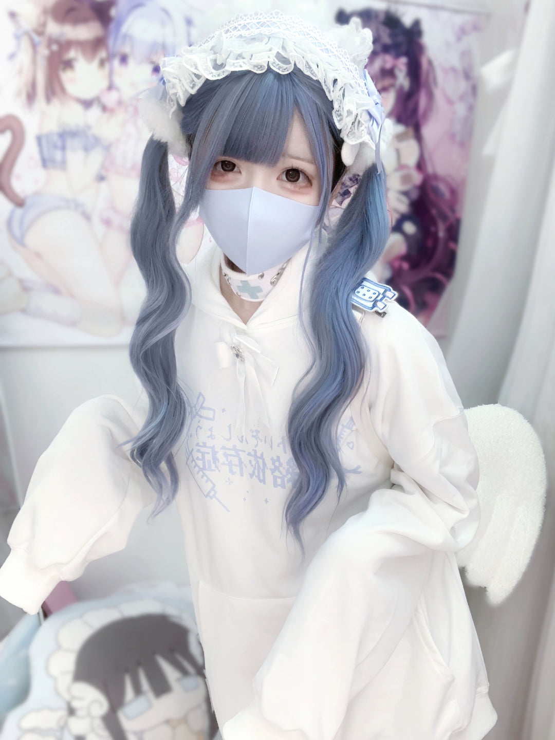 Jirai Kei Hoodie Tenshi Kaiwai Hoodie With Ribbon 32346:408740