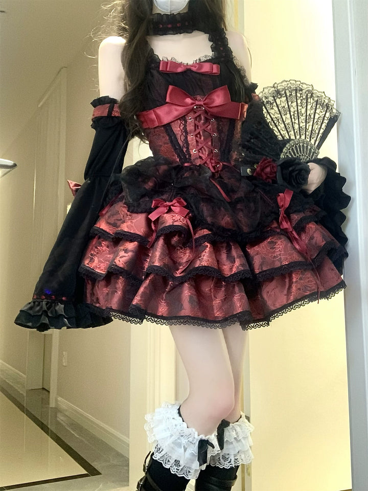 Ballet Lolita Dress Subculture Sweet Spicy Lolita Dress 35312:493048 35312:493048