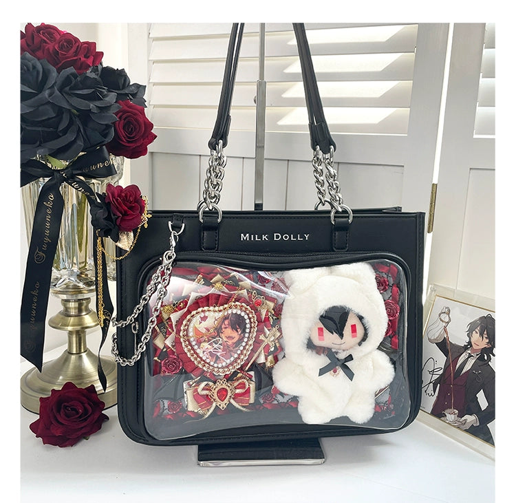 Large Capacity Ita Bag, Checkered Background 43233:779442