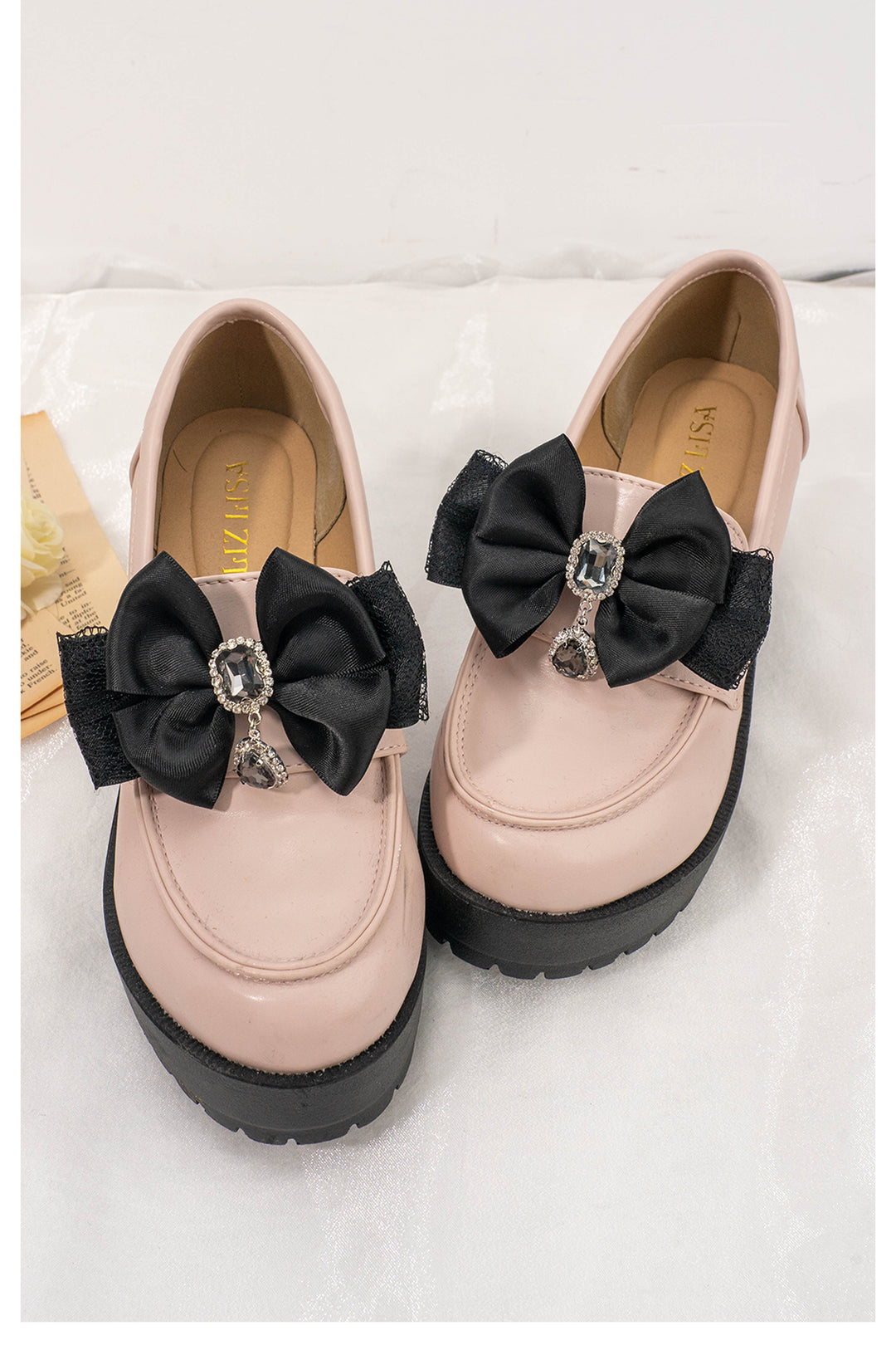 Jirai Kei Ryousangata Fashion Lace Ribbon Shoe Clips Multicolors 21560:309498 21560:309498