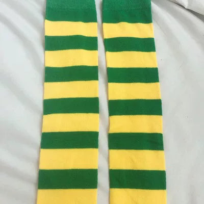 Punk Knee-High Striped Socks, Multiple Colors 45199:839679
