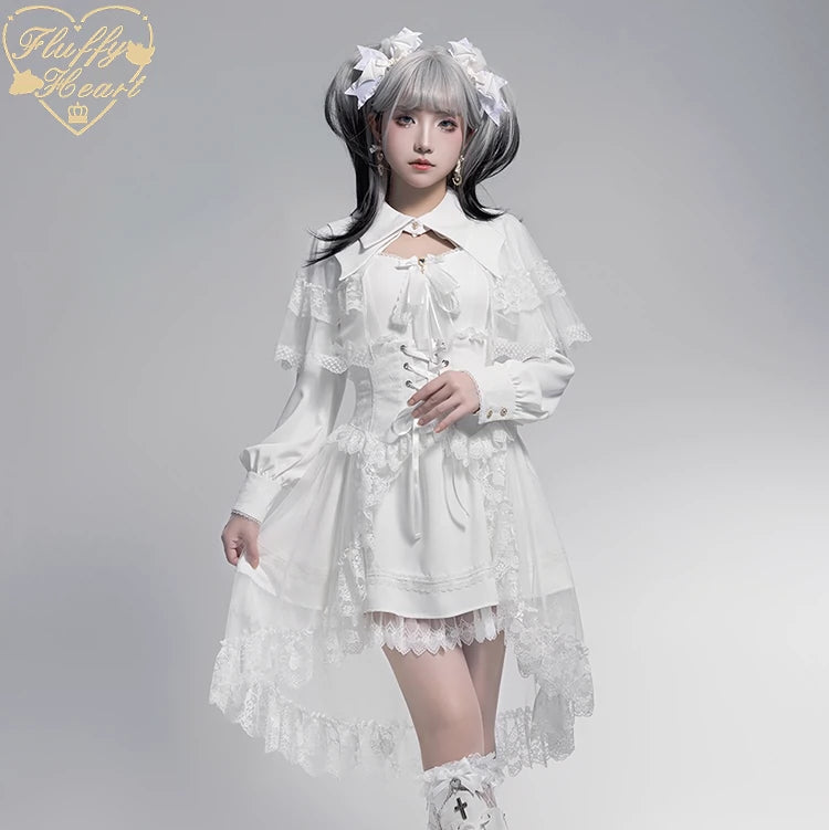 Jirai Kei Dress Decorative Waist Cincher Overskirt 36968:545180