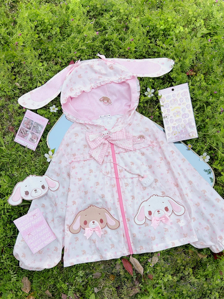 Pink Bunny Kawaii Jacket, UPF50 Sun Protection 42914:757478