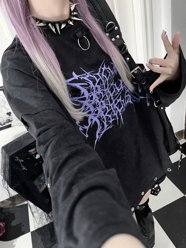 Subculture Long-Sleeved T-shirt, Tie-dye Style Available 44562:816042