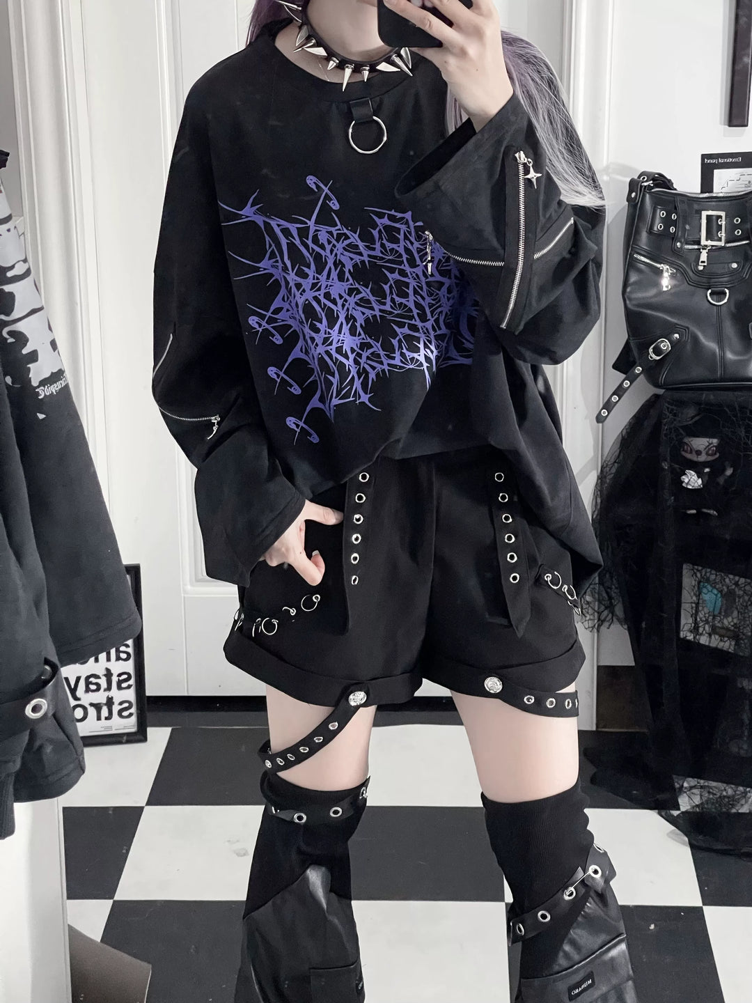 Subculture Long-Sleeved T-shirt, Tie-dye Style Available 44562:816040