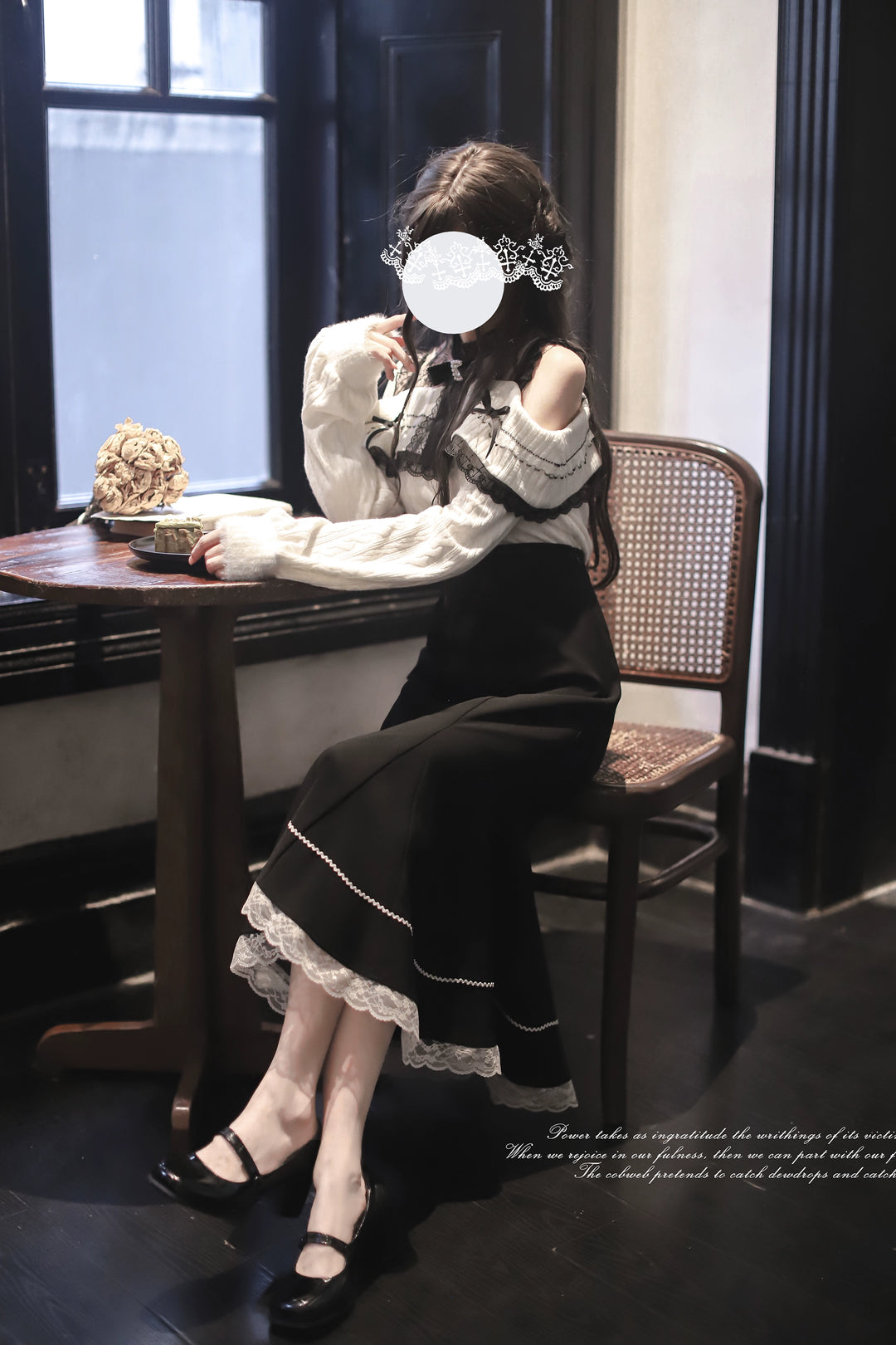 Seiso Kei Open Shoulder Outfit, Mermaid Skirt 43884:789611